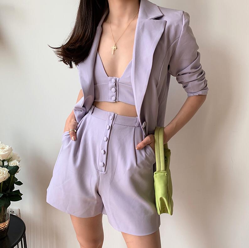 Abbey Blazer and Shorts Set