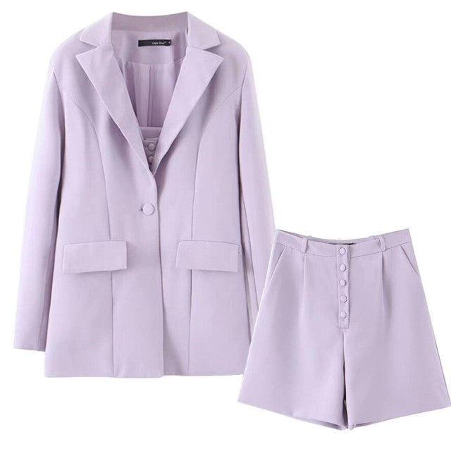 Abbey Blazer and Shorts Set