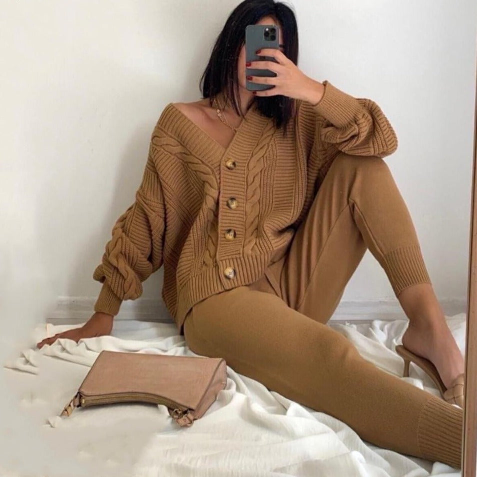 Debra Cardigan + Pants Suit