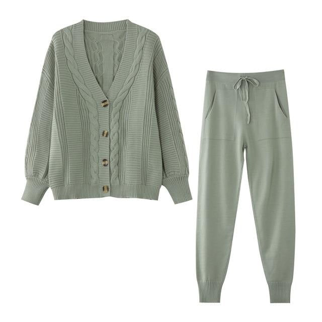 Debra Cardigan + Pants Suit
