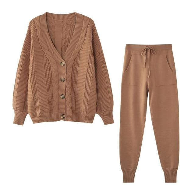 Debra Cardigan + Pants Suit