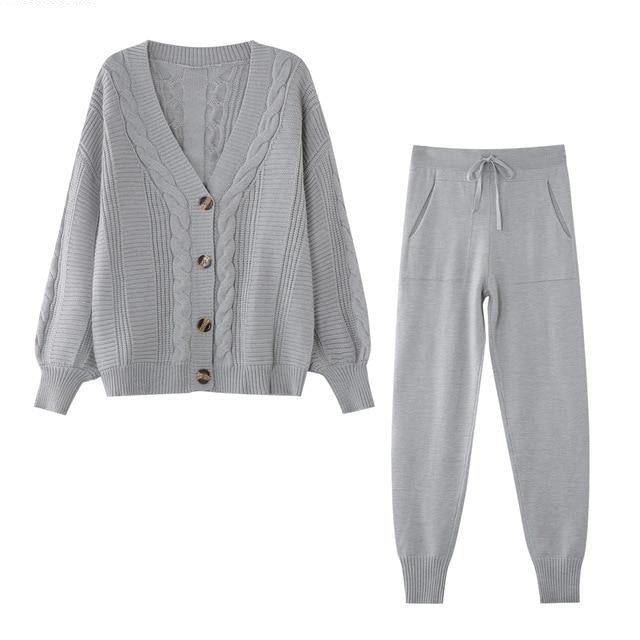 Debra Cardigan + Pants Suit