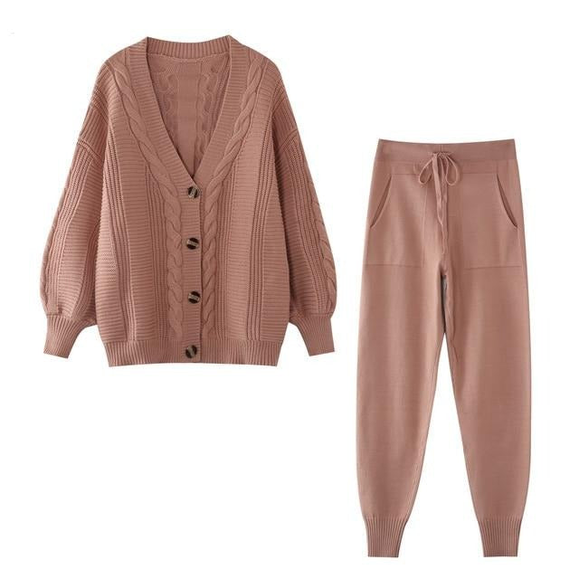 Debra Cardigan + Pants Suit