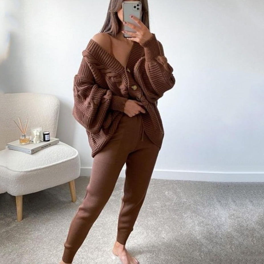 Debra Cardigan + Pants Suit