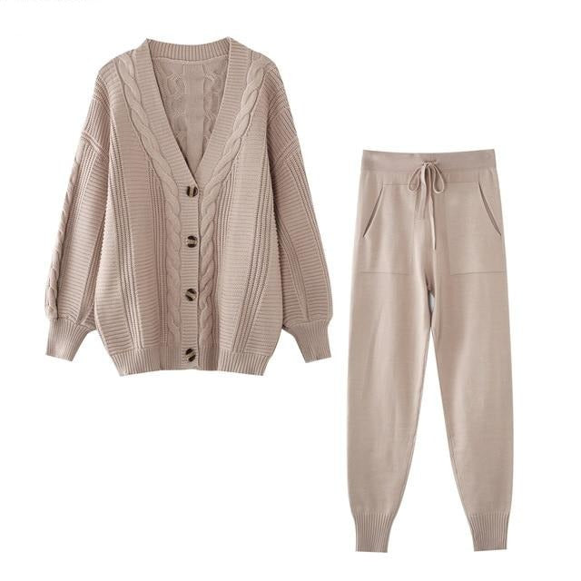 Debra Cardigan + Pants Suit