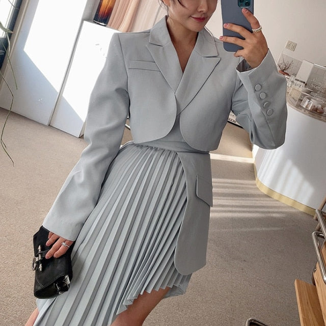 Blarry Blazer + Skirt Suit