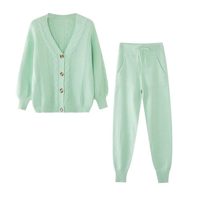 Debra Cardigan + Pants Suit