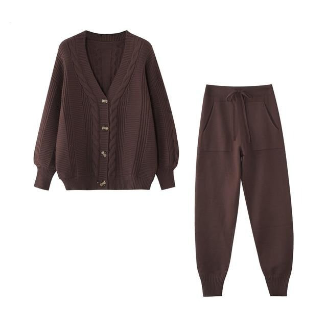Debra Cardigan + Pants Suit