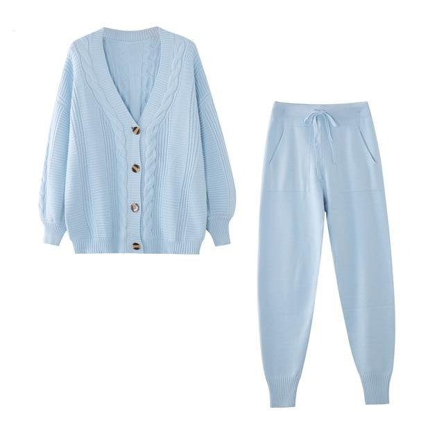Debra Cardigan + Pants Suit