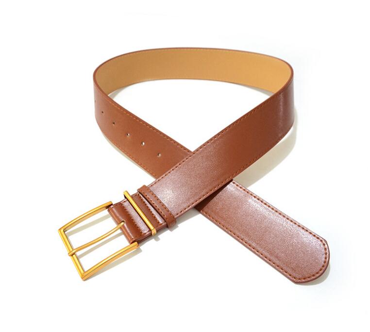 Wide Waist Belt in Tan